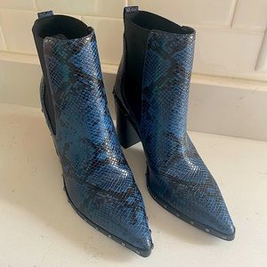 Snake skin boots